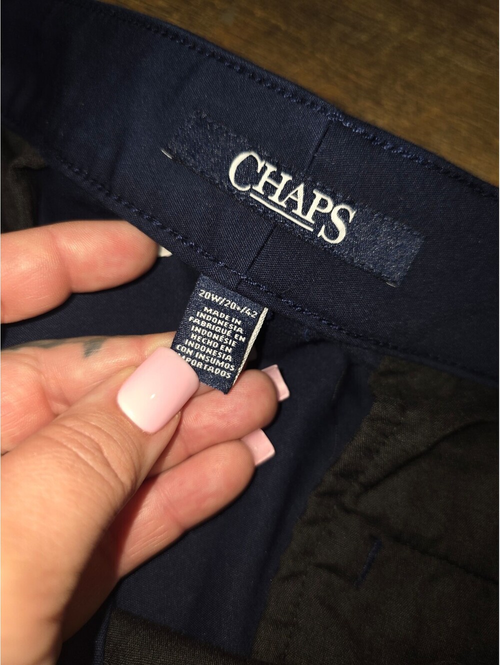 Navy slacks - Picture 3 of 4